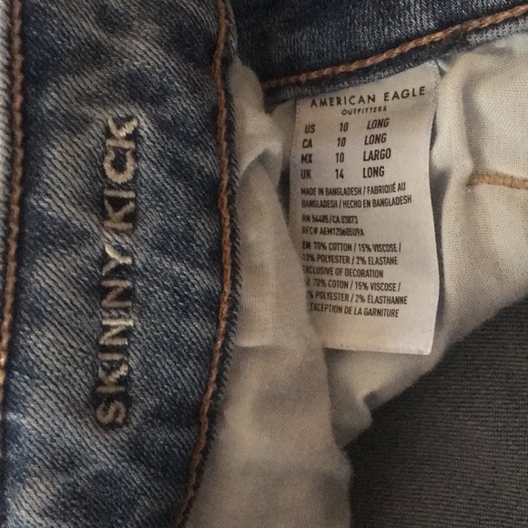 3-pair bundle American Eagle Skinny Kick 10 LONG - Picture 5 of 5